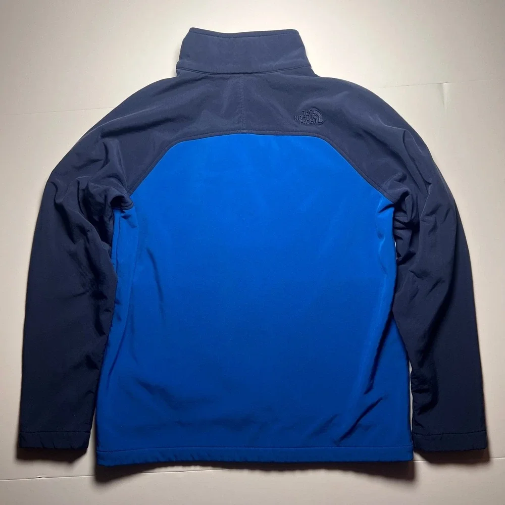 The North Face Apex Bionic Jacket Mens M Blue Navy Softshell Windproof Full Zip